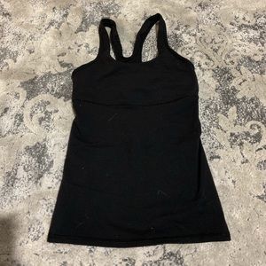 Lululemon black workout tank